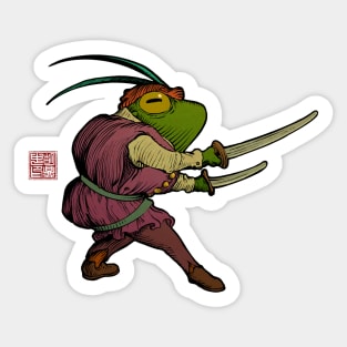 Master Duelist Frog Warrior Sticker